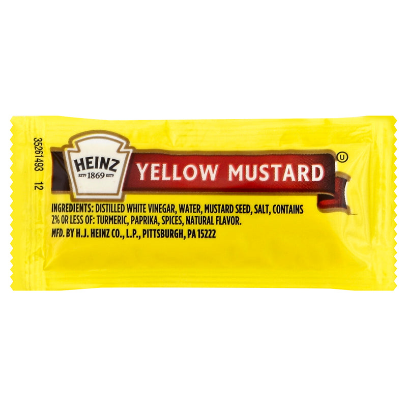 HEINZ Single Serve Mild Mustard 0.2 Ounce Packets 1000)