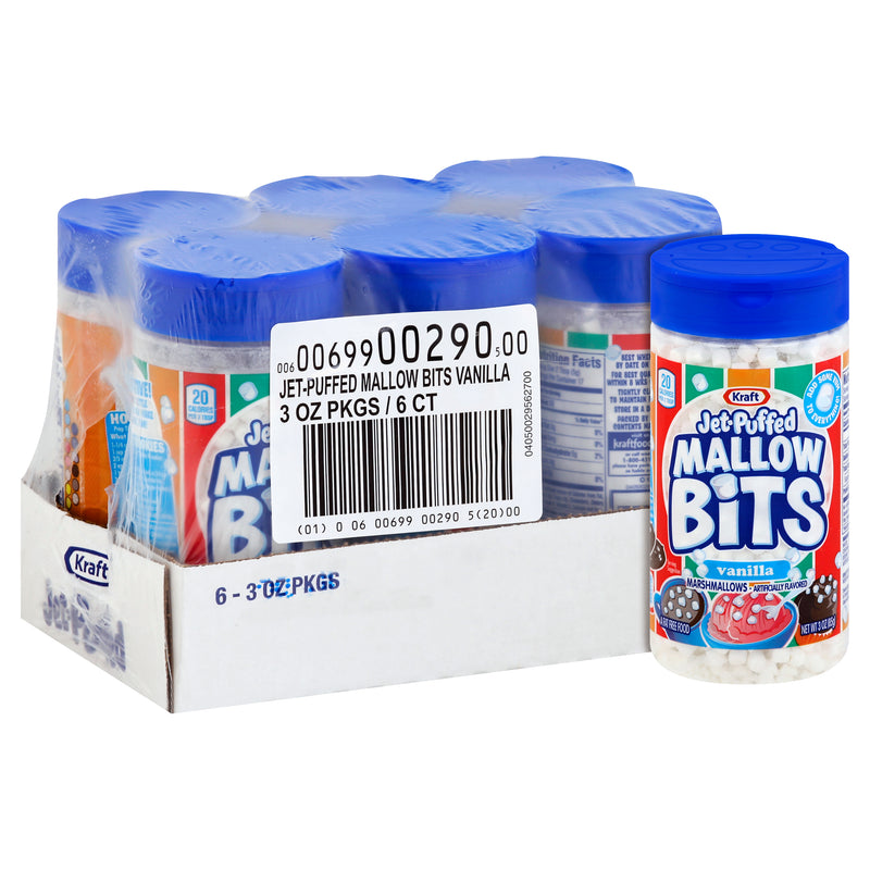 Jet Puffed Marshmallow Vanilla, 3 Ounce Size - 6 Per Case.