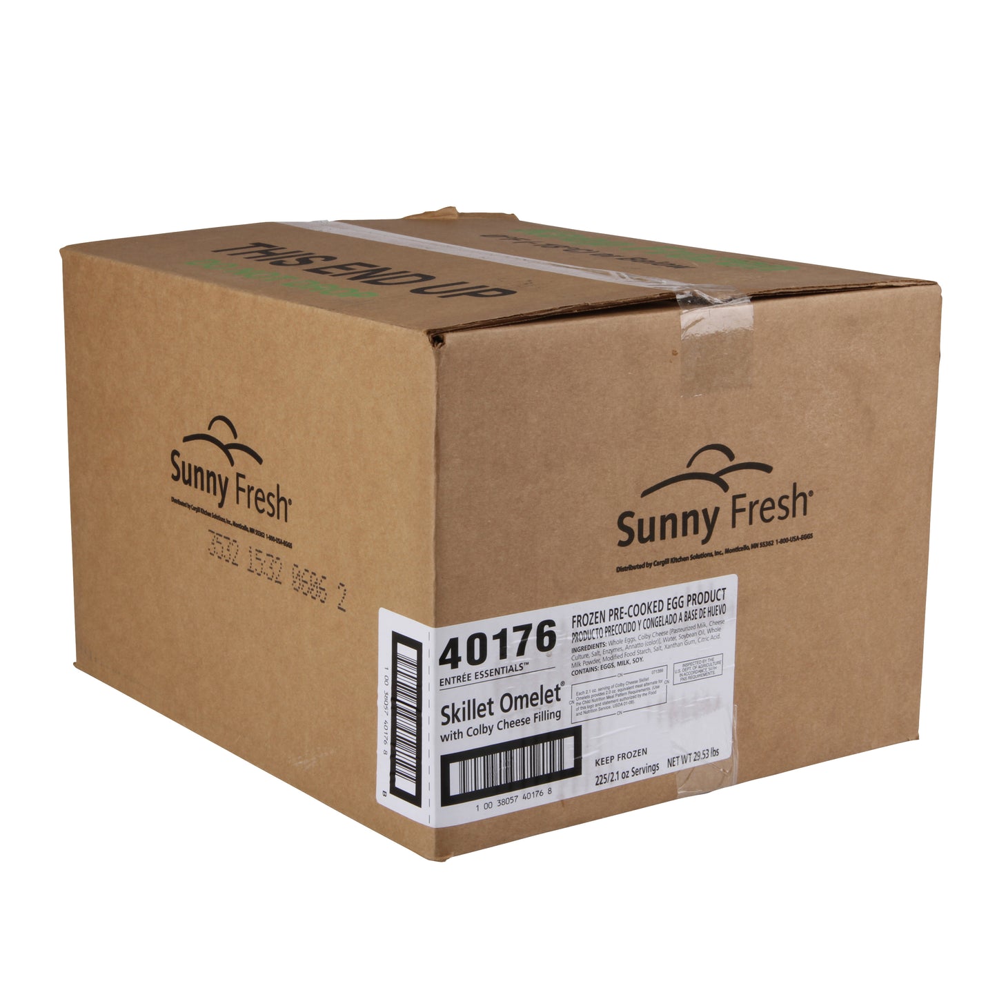 Sunny Fresh Egg Skillet Omelets Colby, 2.1 Ounces, 225 per case