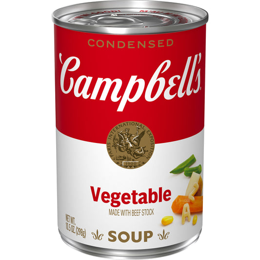 Campbell's Condensed Soup Red & White Vegetable 10.5 Ounce Size - 12 Per Case.