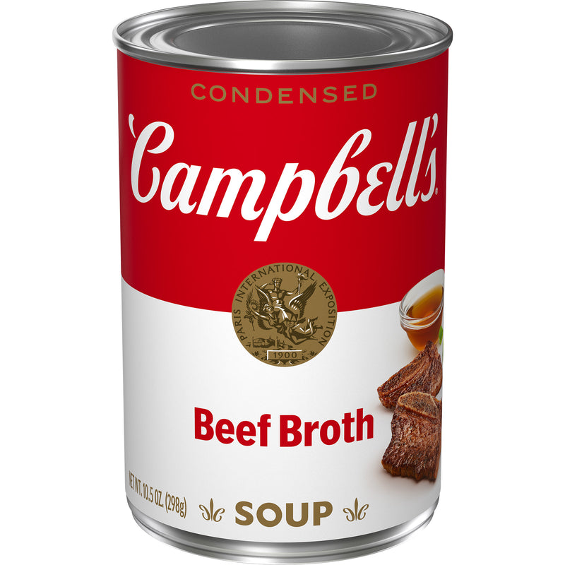 Campbell's Broth Red & White Beef Condensed 10.5 Ounce Size - 12 Per Case.