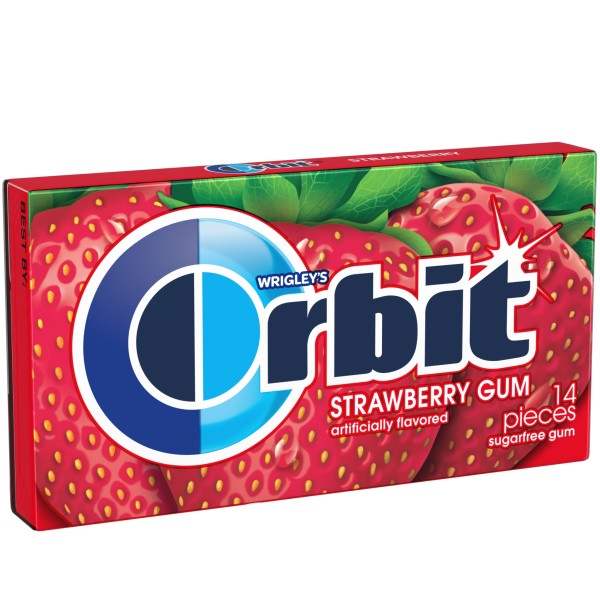 Orbit Gum Strawberry Remix Per 14 Piece - 144 Per Case.