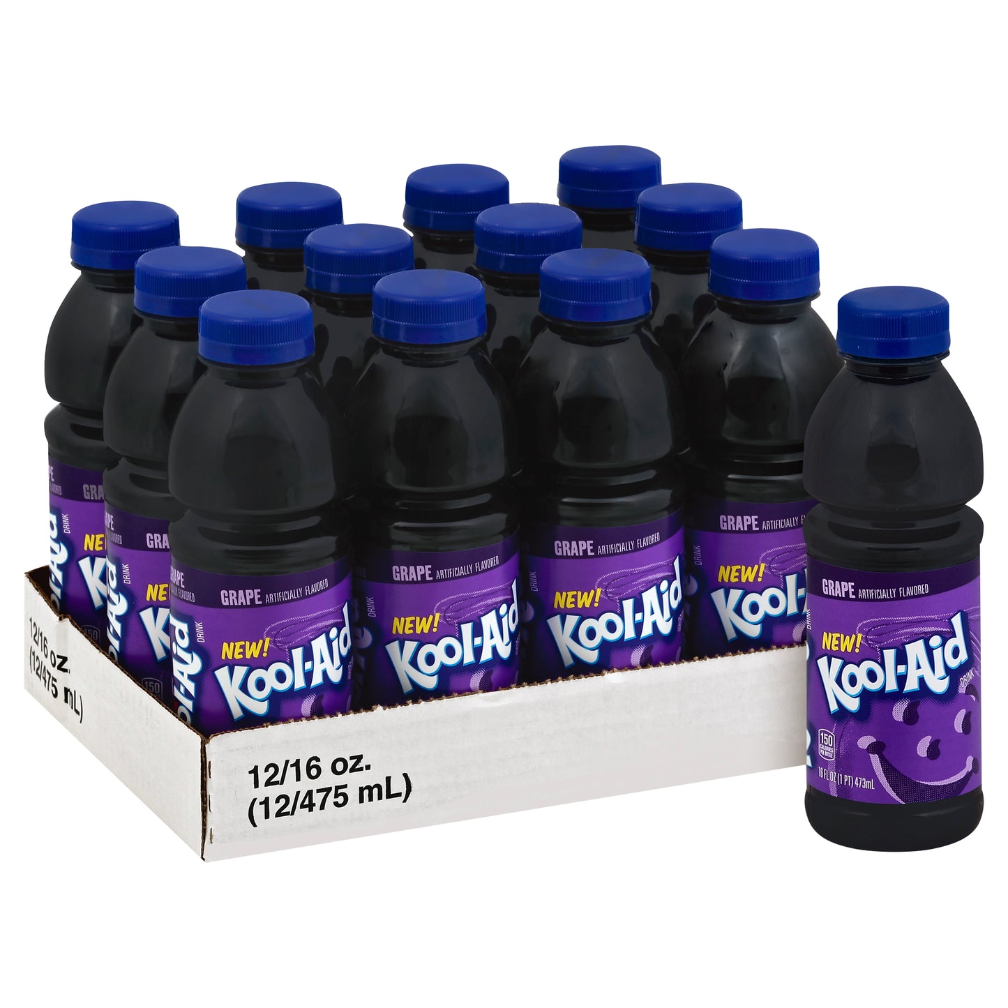 Kool Aid Ready To Drink Grape Beverage, 16 Fluid Ounce - 12 Per Case.