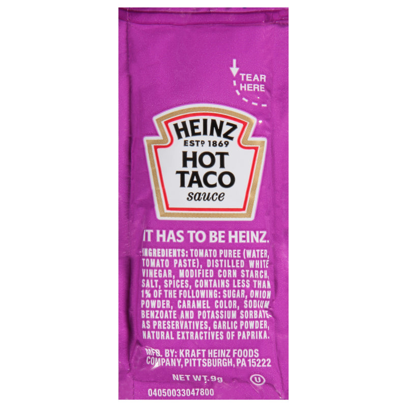 HEINZ Single Serve Taco Sauce 9 Gram Packets(500)