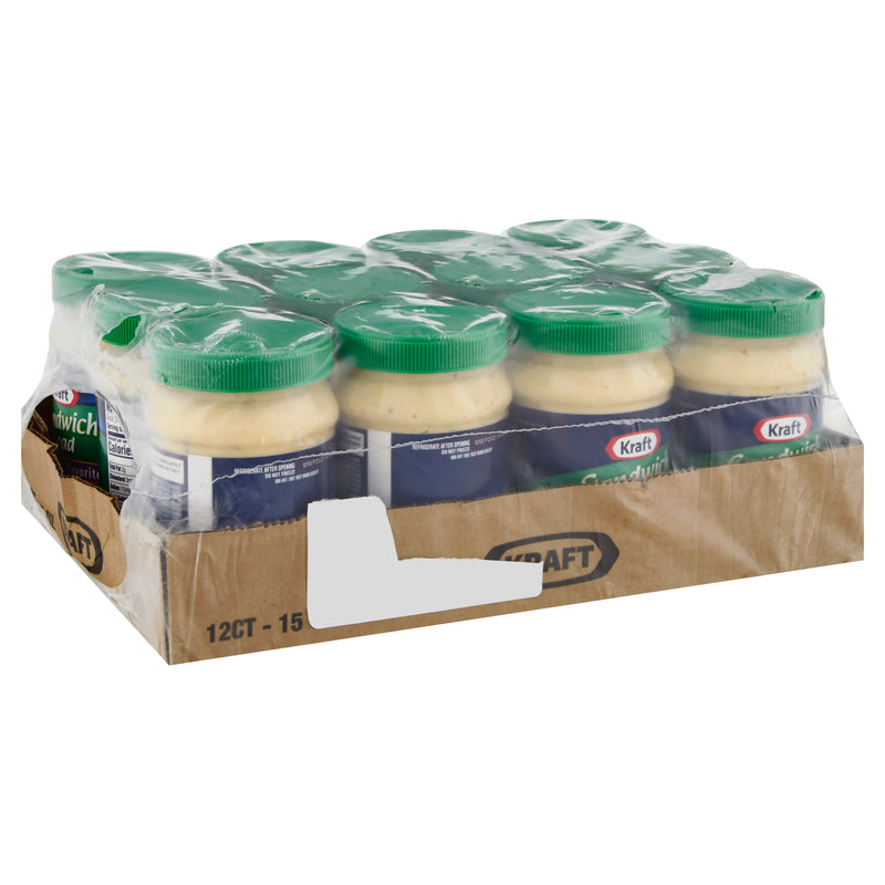 Kraft Spoonable Sandwich Spread, 15 Fluid Ounce - 12 Per Case.