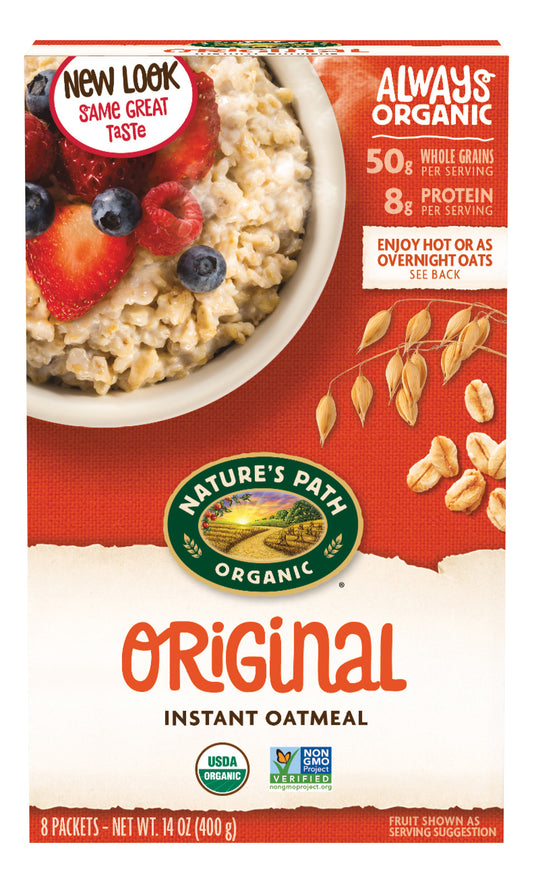 Nature's Path Hot Oatmeal Original Sugar Free 14 Ounce Size - 6 Per Case.