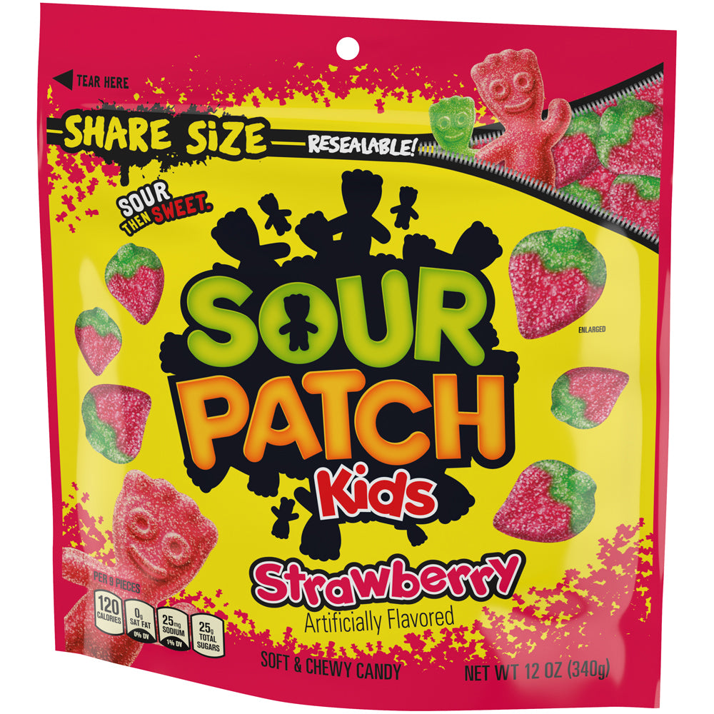 Sour Patch Strawberry Bag 12 Ounce Size - 12 Per Case.