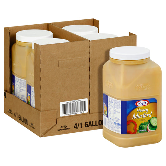 KRAFT Honey Mustard Salad Dressing 1 gal. Jugs 4 Per Case