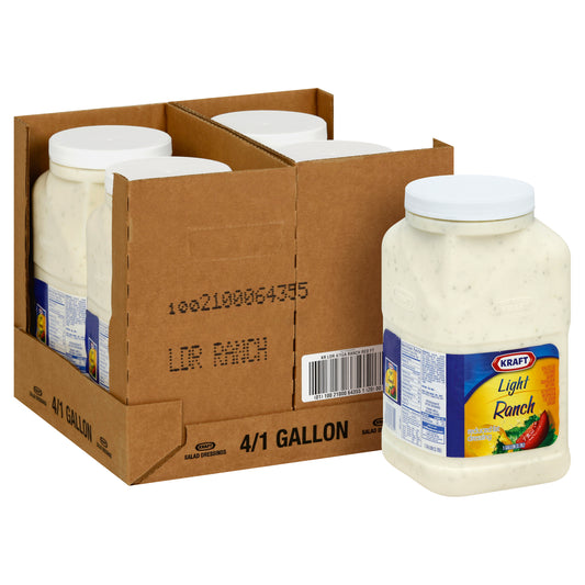 KRAFT Light Ranch Salad Dressing 1 gal. Jugs 4 Per Case