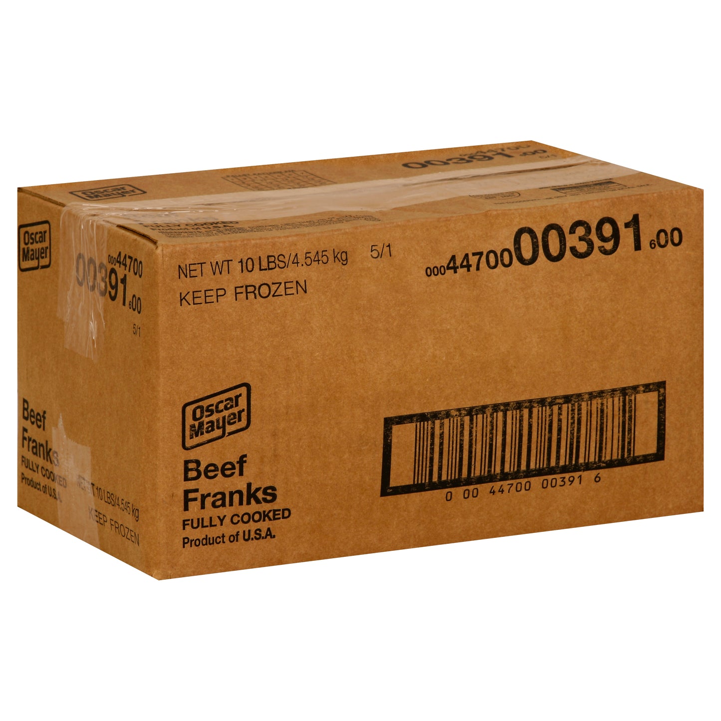 OSCAR MAYER Beef Frank (5:1 6" 10 lb. Case)